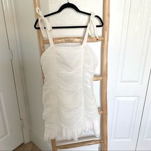 MINKPINK Little Darling Mini Dress White Sz L